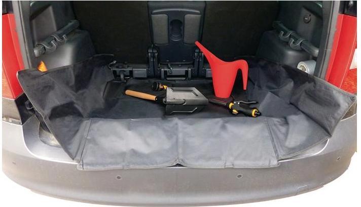 Actual product image HP Autozubehör Boot Mat Polyester black L73xW100 cm