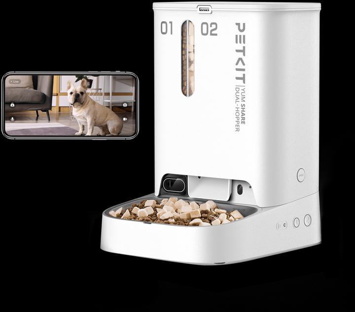 Immagine prodotto Petkit YumShare Dual-Hopper con fotocamera (5.50 l)