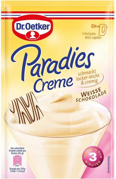 Image du produit Dr. Oetker Crème de Paradis (70 g)