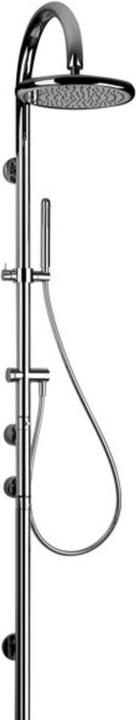 Image du produit Gessi Colonne de douche Goccia avec thermostat en saillie, inverseur automatique, douche de tête, d
