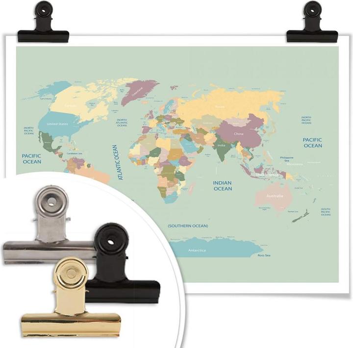 Immagine prodotto Trenddeko Mappa del mondo Vintage (40 x 30 cm)