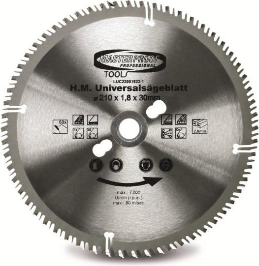 Produktbild Masterproof Universal-Sägeblatt, 210 mm, 60 Zähne