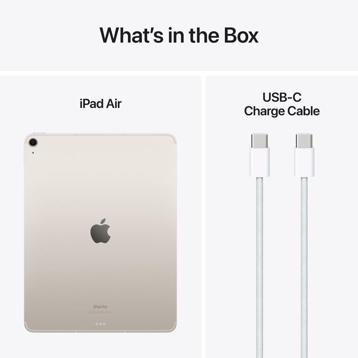 Produktbild Apple iPad Air 13 2024 (M2) (5G, 13", 256 GB, Starlight)