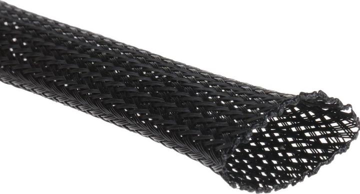 Image du produit Rs Pro Manchon tressé extensible en PE, 25 mm (Gaines pour câbles, 1000 cm)