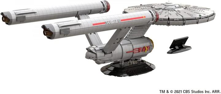 Actual product image Blue Brixx Star Trek USS Enterprise NCC-1701