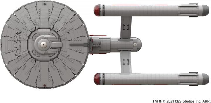 Actual product image Blue Brixx Star Trek USS Enterprise NCC-1701