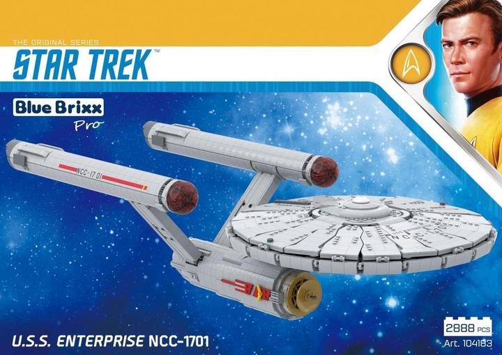 Actual product image Blue Brixx Star Trek USS Enterprise NCC-1701