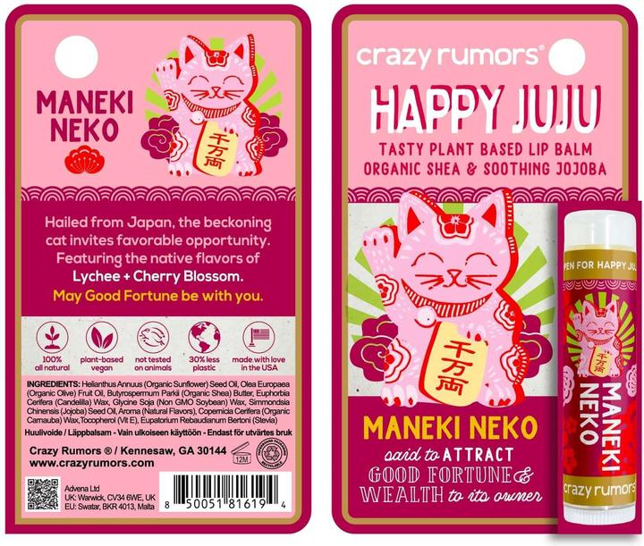 Image du produit Crazy Rumors Baume à lèvres Maneki Neko (Baume, 0.50 ml)