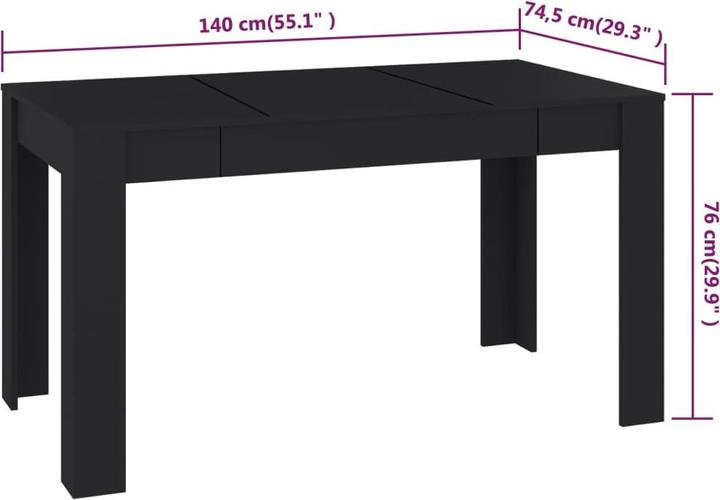 Produktbild VidaXL Georgie (140 x 74.5 x 76 cm)