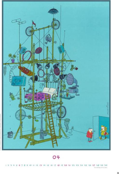 Actual product image Heye Calendrier illustré Best of Mordillo Edition (37 x 53.5 cm, Hardcover, German)