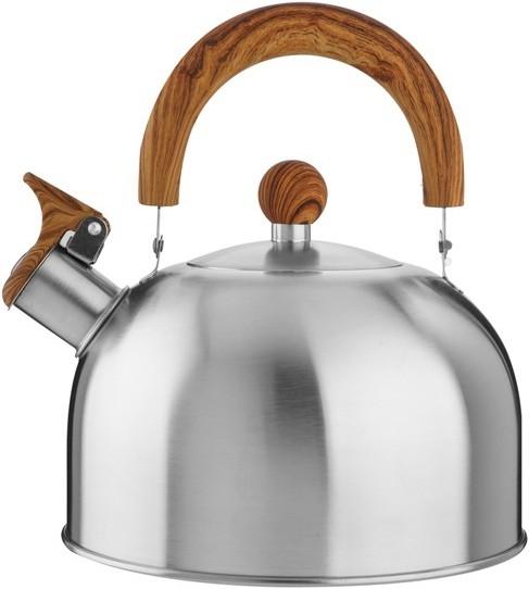 Image du produit Eva- Kochen und Haushalt Eva Bouilloire à flûte inoxpoignée en bois 2,5L (2.50 l)