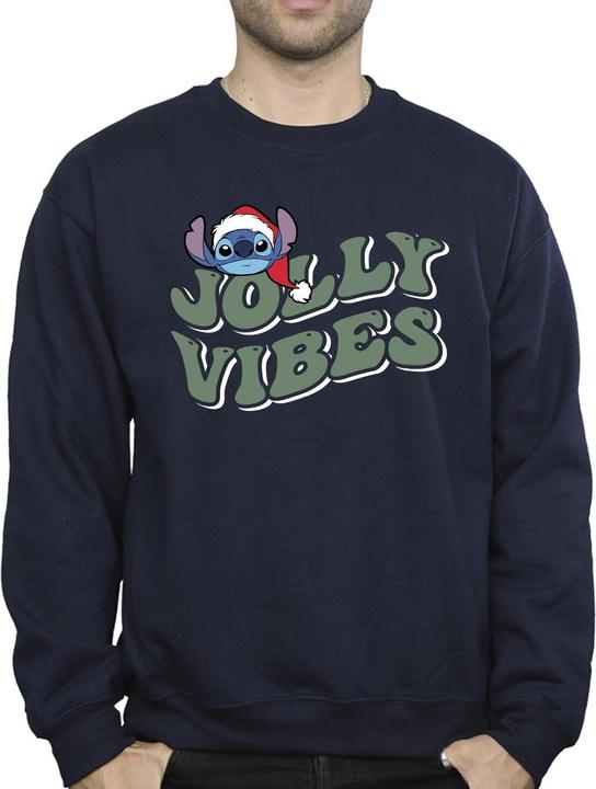 Actual product image Disney Mens Lilo & Stitch Jolly Chilling Vibes Sweatshirt (5XL)
