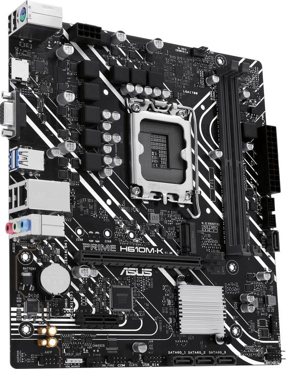 Actual product image ASUS MB PRIME -K Intel,1700,DDR5,mATX (LGA 1700, Intel H610, mATX)