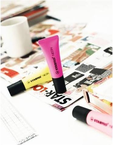 Produktbild STABILO NEON Textmarker (Gelb, Grün, Orange, Pink, 5 mm, 4 x)