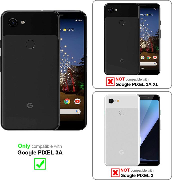 Actual product image Cadorabo Book Invisible Magnet Cover (Google Pixel 3a)