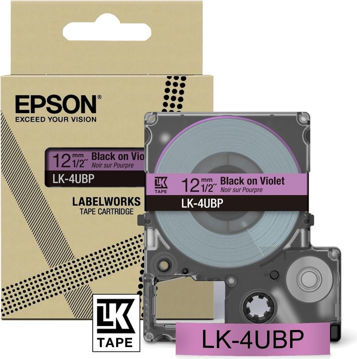 Produktbild Epson Purple/Black 12mm LK-4UBP (1.20 cm, Violett)