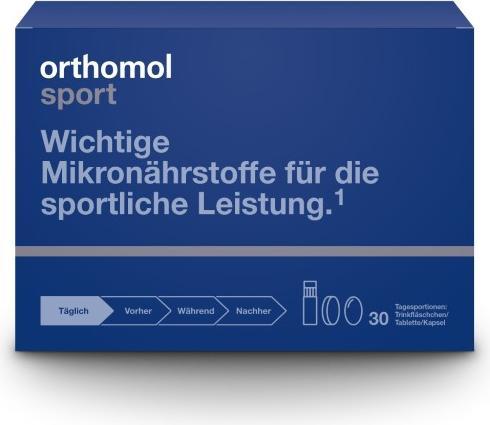 Nährwerte und Zutaten Pharma Medica orthomol sport Trinkfläschchen/Tabletten/Kapseln, 30 St. Portionen (30 Stück, Tabletten, Kapseln)