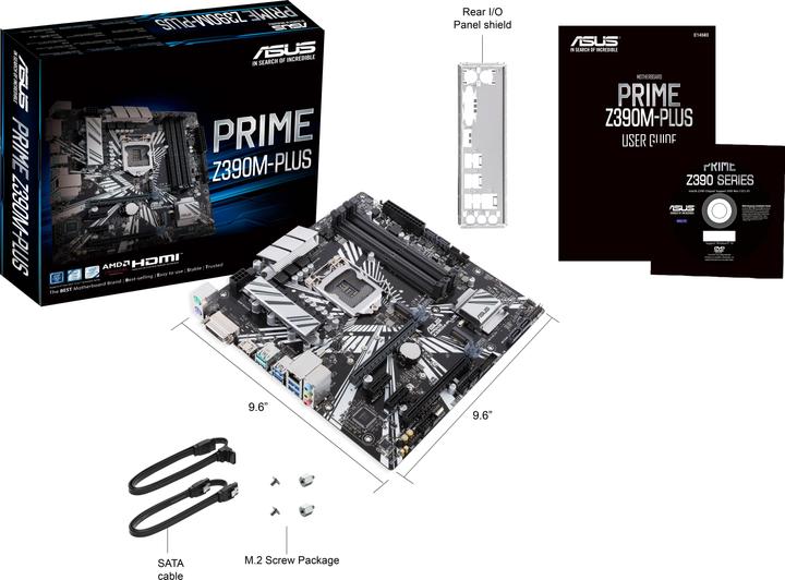 Produktbild ASUS Prime Z390M-Plus (LGA 1151, Intel Z390, mATX)