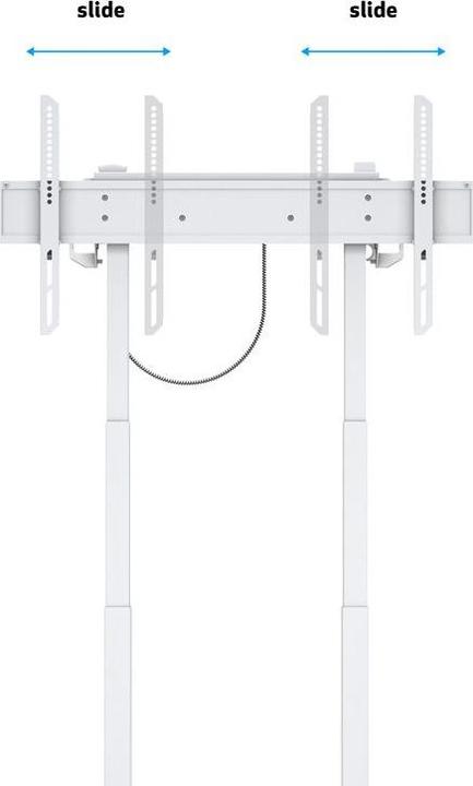 Actual product image Multibrackets Stand electr, -100", max 120 kg, white (90", 120 kg)