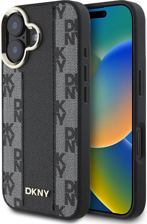 Image du produit DKNY DKHMP16SPCPVSLK iPhone 16 6.1" czarny/black hardcase Motif à damiers Magsafe (Apple iPhone 16)