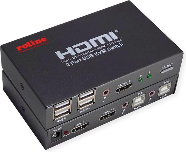 Actual product image Roline KVM switches manual