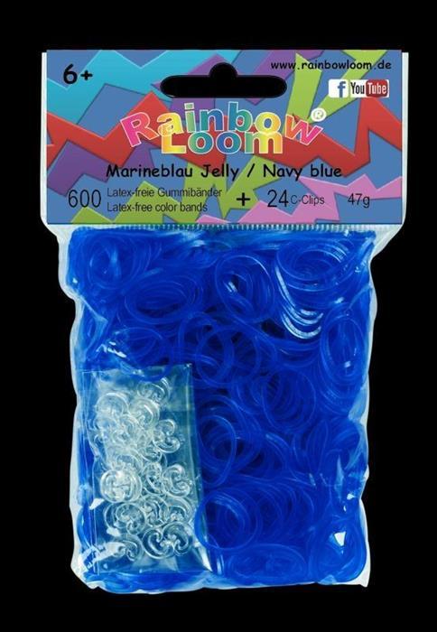 Immagine prodotto Rainbow Loom Elastici in gelatina blu navy (600 pz.)