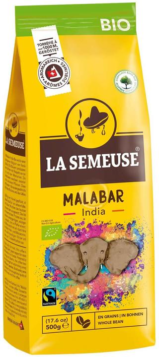 La Semeuse Café en grains Malabar India Bio 500 g (500 g)
