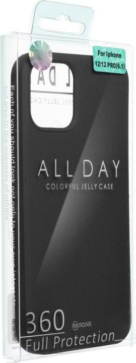 Actual product image Roar Back panel cover case COLORFUL JELLY for IPHONE 7 / 8 black (Apple iPhone 7)