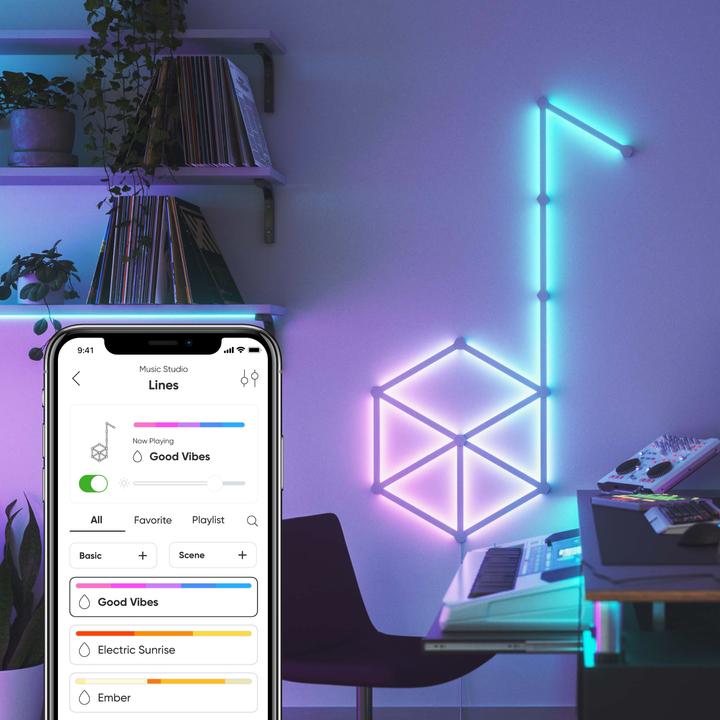 Actual product image Nanoleaf Lines (RGBW, 252 cm, Indoor)