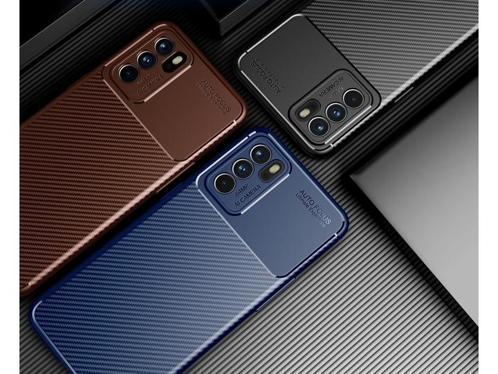 Produktbild Screenguard Oppo Reno6 5G Hülle Carbon Design TPU Case (Oppo Reno 6 5G)