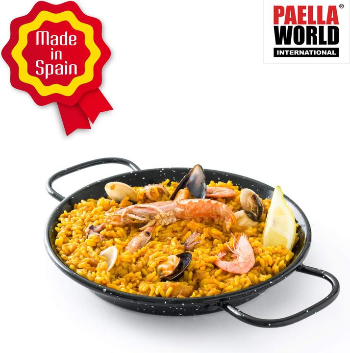 Produktbild All'Grill Paella-Pfanne emailliert Ø 100 cm mit 4 Griffen (100 cm, Paella Pfanne, Emaille, Stahl)