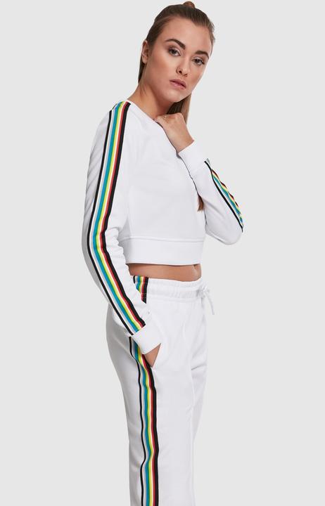 Actual product image Urban Classics Ladies Multicolor Taped Sleeve Crewneck (3XL)