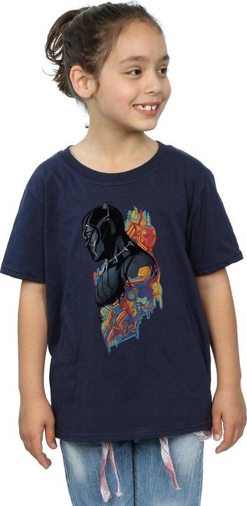 Immagine prodotto Maglietta in cotone con profilo Black Panther delle ragazze (152, 158)