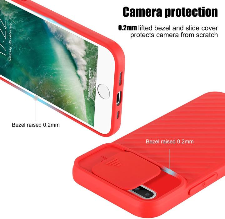 Produktbild Cadorabo TPU Cover mit Kamera Schutz (Apple iPhone 7 Plus, Apple iPhone 7s Plus)