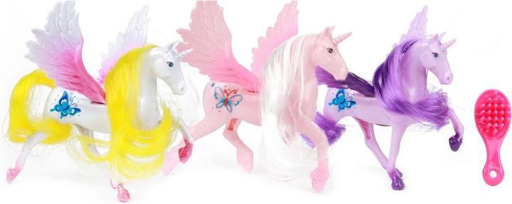 Actual product image Toi-Toys Dream Horse Unicorn Play Figure Pegasus with Brush