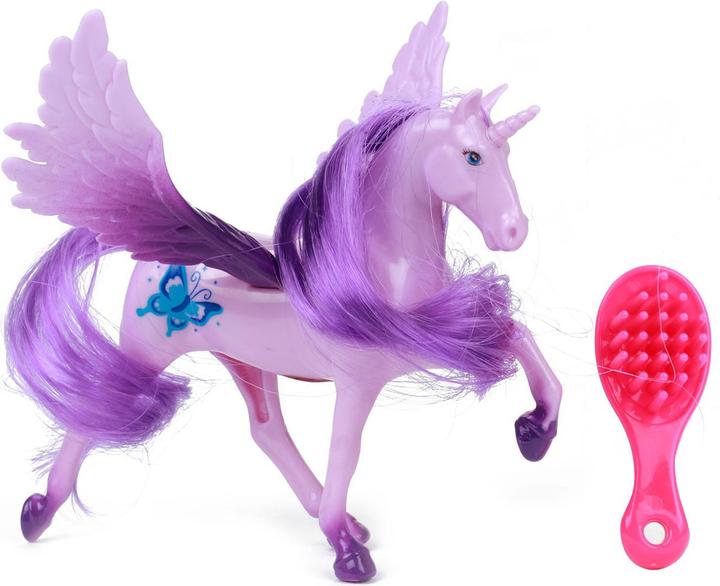 Actual product image Toi-Toys Dream Horse Unicorn Play Figure Pegasus with Brush