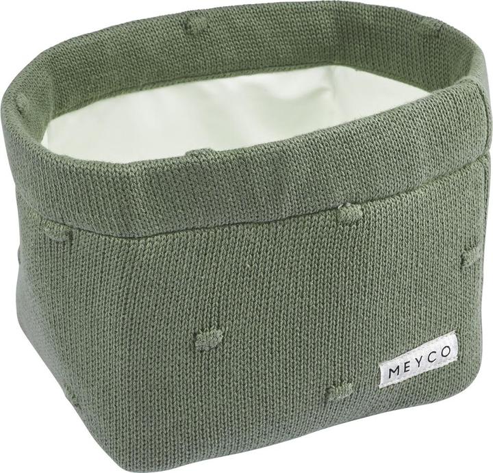Image du produit Meyco Panier à langer medium Mini Knots forest green