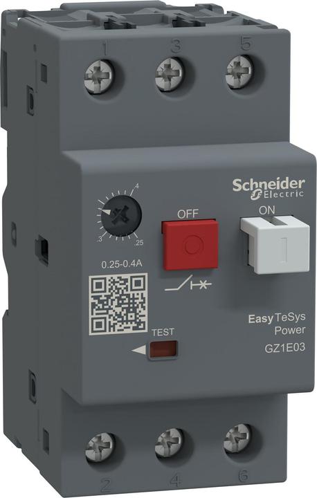 Produktbild Schneider Easy TeSys Motorschutzschalter 0,25-0,4A GZ1E03
