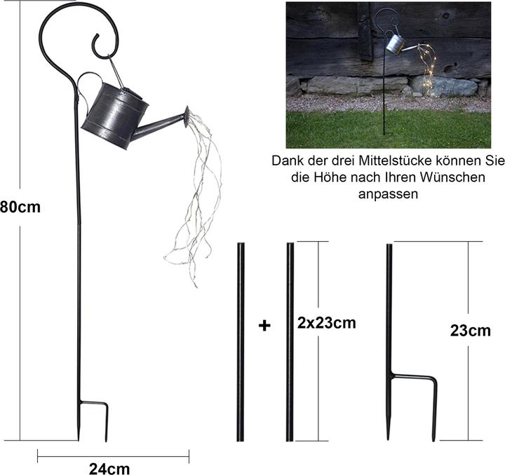 Nährwerte und Zutaten Star Trading Solar Decoration Dew Drop Water can