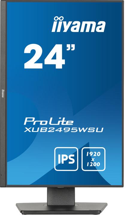 Produktbild iiyama 24.1IN ULTRA THIN IPS PANEL 1920X1200 4MS 300CD/M2 1000:1 1X (1920 x 1200 Pixel, 24")