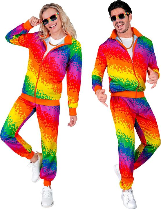 Immagine prodotto Widmann Tuta da jogging Pixel Neon Rainbow Unisex (S)