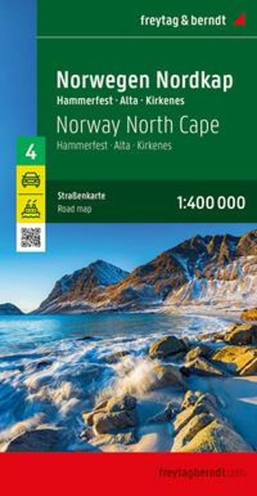 Image du produit Norvège Cap Nord, carte routière 1:400.000, freytag & berndt