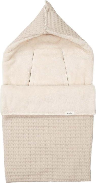 Koeka Footmuff 0+ 3/5 points plush Oslo sand