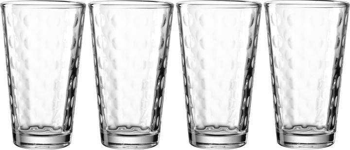 Immagine prodotto Leonardo Bicchiere Longdrink Optic 540 ml, 4 pezzi, Trasparente (4 dl, 4 x, Bicchieri da bibita lunghi)