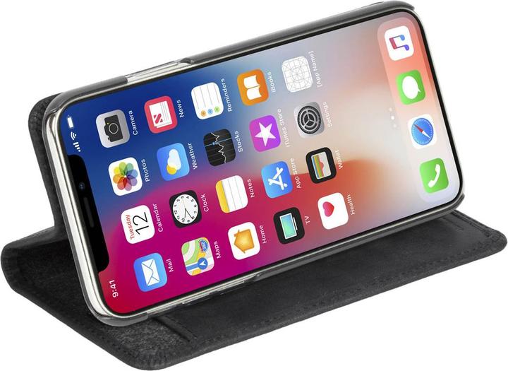 Actual product image Krusell Sunne 4 Card FolioWallet Apple iPhone XS Max vintage black (Apple iPhone XS Max)