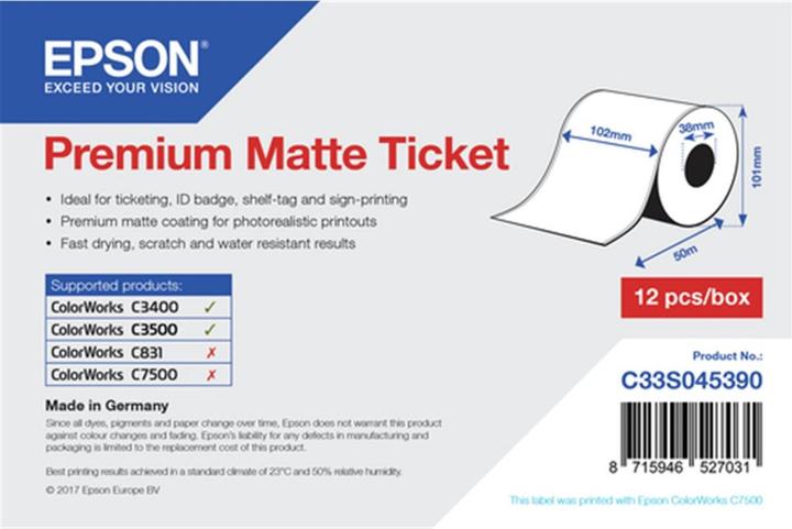 Image du produit Epson étiquette de billet premium
