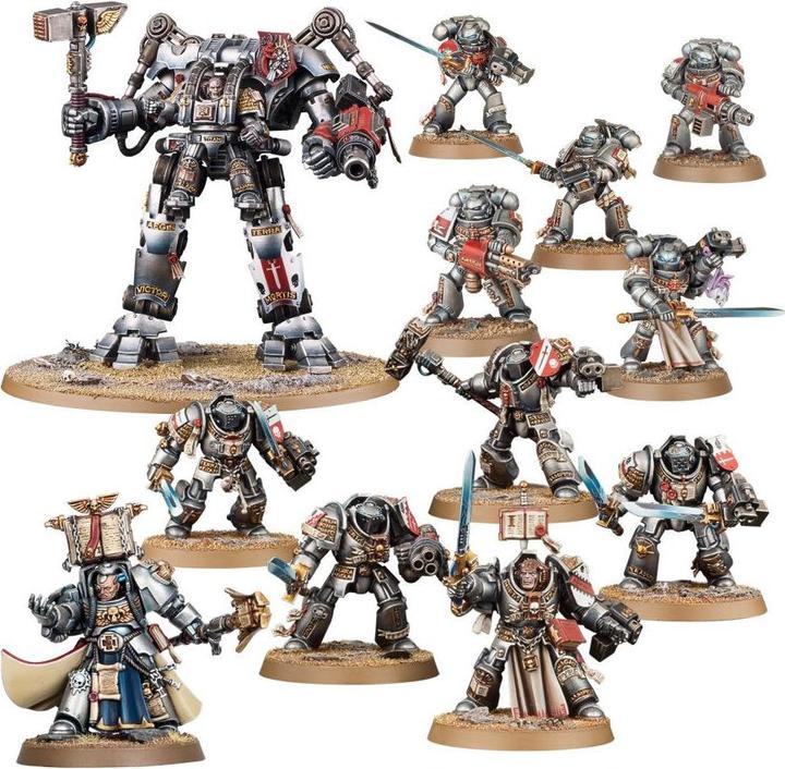 Immagine prodotto Games Workshop Warhammer 40.000 - Pattuglia di combattimento dei Cavalieri Grigi (Materiale sintetico)