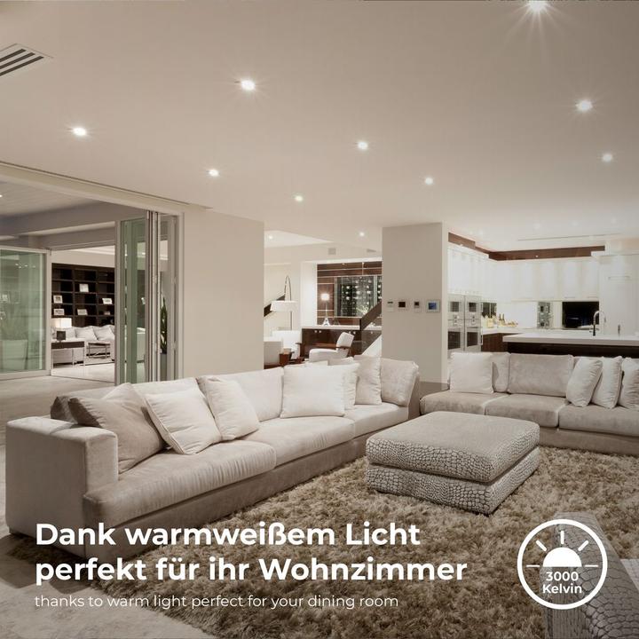 Produktbild B.K.Licht LED Einbauleuchten, 5er-Set, IP65, schwarz, 5xLED-Platine/4,9W (480 lm)