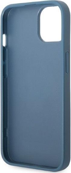 Immagine prodotto Guess GUHCP13SP4TPB iPhone 13 mini 5,4" niebieski/blu custodia rigida 4G Triangle Logo Cardslot (Apple iPhone 13 mini)