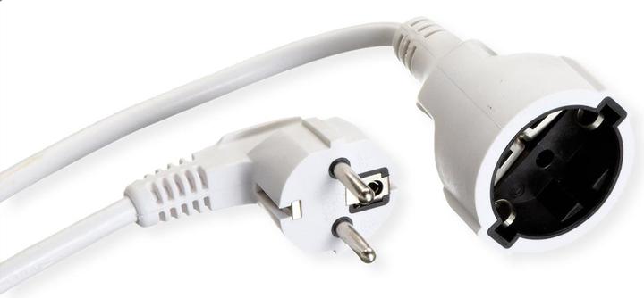 Actual product image Bachmann Schuko extension cable, 230VAC, white 5m (5 m, CEE 7/7, CEE 7/5)